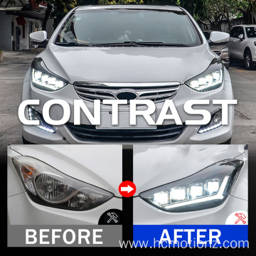 HCMOTIONZ 2011-2015 Hyundai Elantra Front Lamps